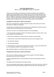 Document preview: Instructions for Form CAO GCS4-1 Motion for Intervention - Idaho