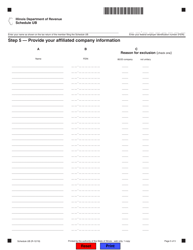 Schedule UB Combined Apportionment for Unitary Business Group - Illinois, Page 5