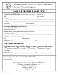 Form IL486-2377 &quot;Name and Address Change Form&quot; - Illinois