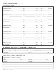 Form IL482-0657 Food Investigation Submission Form - Illinois, Page 2