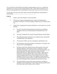Sexual Assault Treatment Plan Out-of-State Hospital Form - Illinois, Page 2