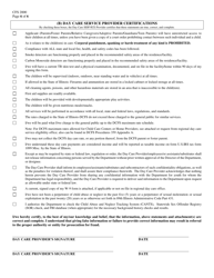 Form CFS2000 &quot;Day Care Service Eligibility Application&quot; - Illinois, Page 6