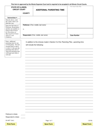 Document preview: Form DV-APT134.2 Additional Parenting Time - Illinois