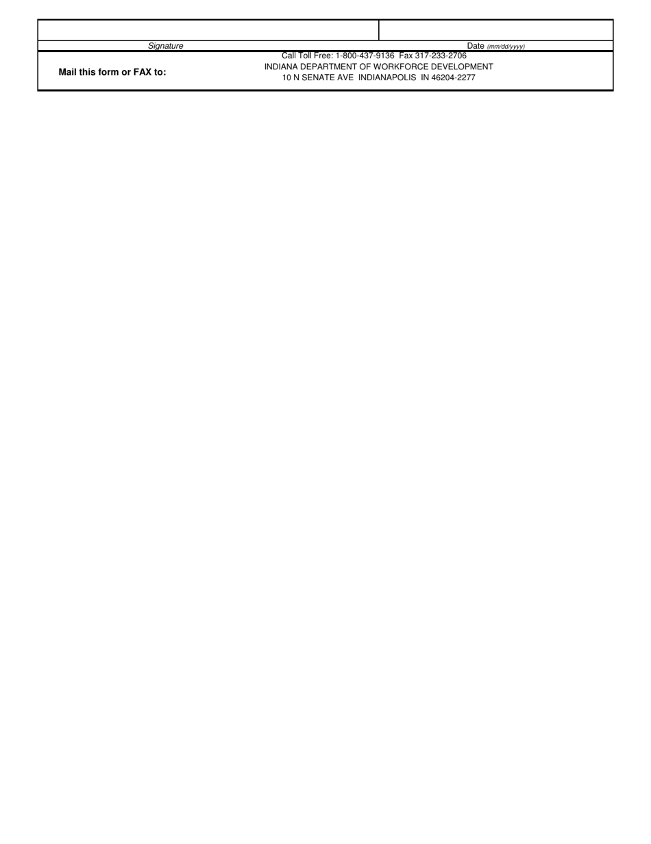 State Form 52099 Peo Client Addition / Deletion - Indiana, Page 2