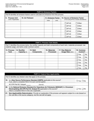 Form PI-06 (State Form 52546) Oaq Process Information Application - Electroplating - Indiana, Page 2