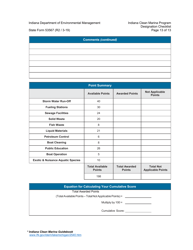 State Form 53567 Indiana Clean Marina Program Designation Checklist - Indiana, Page 13