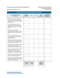 State Form 53567 Indiana Clean Marina Program Designation Checklist - Indiana, Page 3