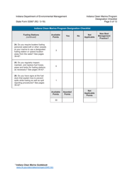 State Form 53567 Indiana Clean Marina Program Designation Checklist - Indiana, Page 5