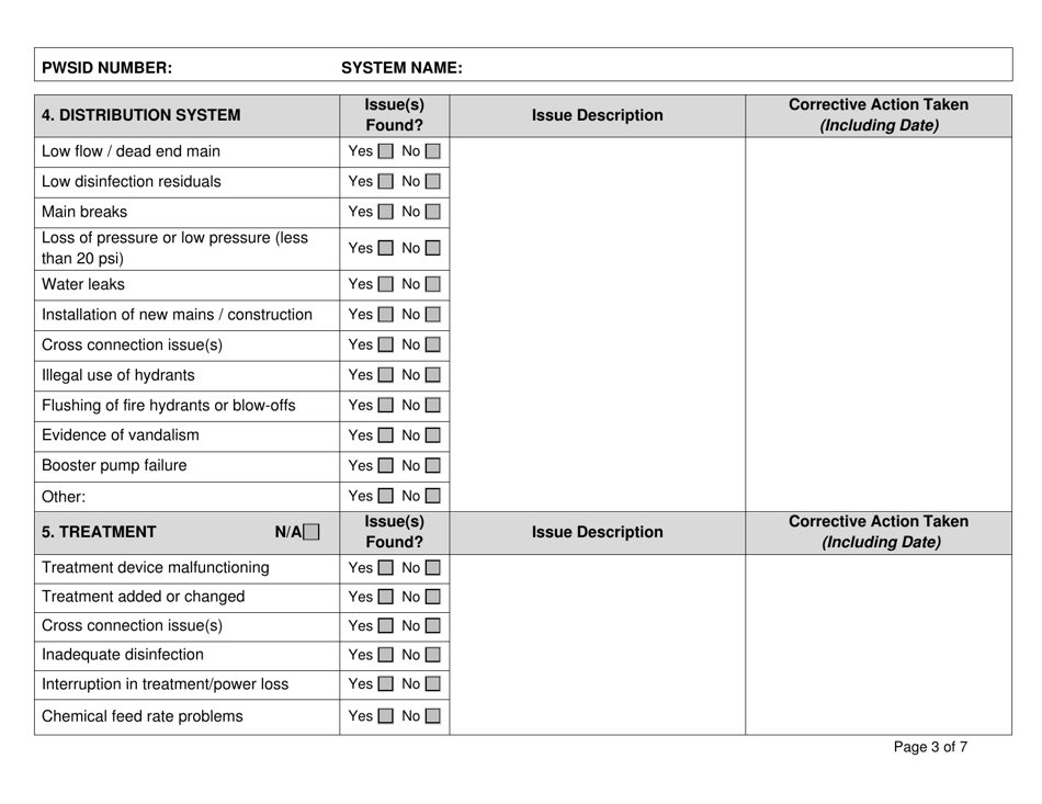 State Form 55981 Level 2 Assessment - Ntnc or Community Public Water System - Indiana, Page 3