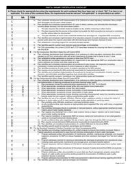 State Form 51280 Part C Rule 13 Storm Water Quality Management Plan (Swqmp) - Program Implementation Certification Checklist - Indiana, Page 3