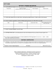 Form CG-MA/DA (State Form 45404) Manufacturers and/or Distributors Indiana Gaming Card License Application - Indiana, Page 3