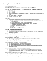 Document preview: Aerial Applicator Consultant Checklist - Iowa