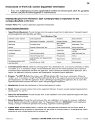 DNR Form 542-0938 (CE) Control Equipment Information - Iowa, Page 2
