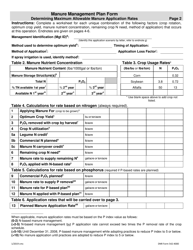 DNR Form 542-4000 Manure Management Plan Form - Iowa, Page 5