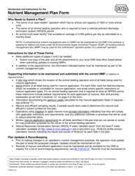 DNR Form 542-2021 Nutrient Management Plan Form - Iowa