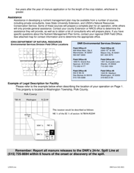 DNR Form 542-2021 Nutrient Management Plan Form - Iowa, Page 2