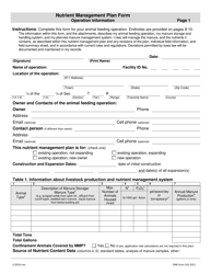DNR Form 542-2021 Nutrient Management Plan Form - Iowa, Page 3