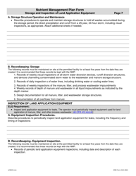 DNR Form 542-2021 Nutrient Management Plan Form - Iowa, Page 9