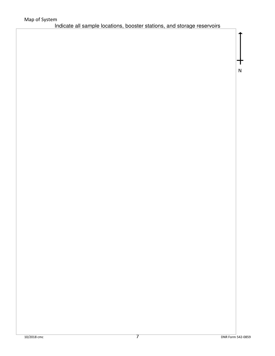 DNR Form 542-0859 Consecutive Surface Water / Influenced Groundwater Bacteria Sampling Plan - Iowa, Page 7