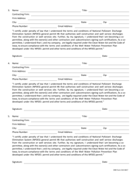 DNR Form 542-0657 Appendix A Co-permittee Roster - Iowa, Page 2