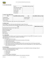 DNR Form 542-1376 (1) Npdes Form for Industrial Facilities - Iowa, Page 3