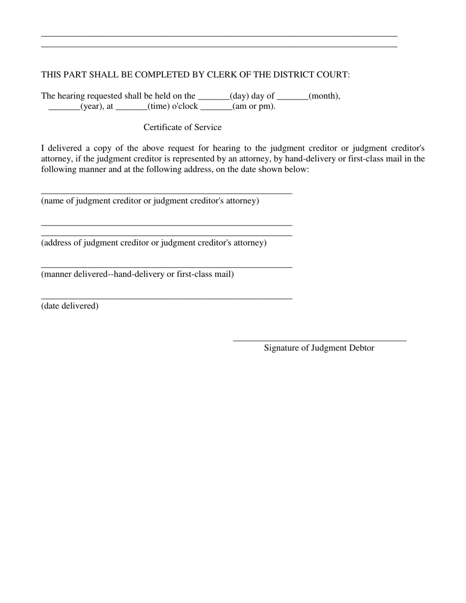 Notice to Judgement Debtor (Earnings Garnishment) - Kansas, Page 3