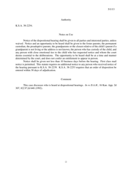 Form 150 Notice of Dispositional Hearing - Kansas, Page 2