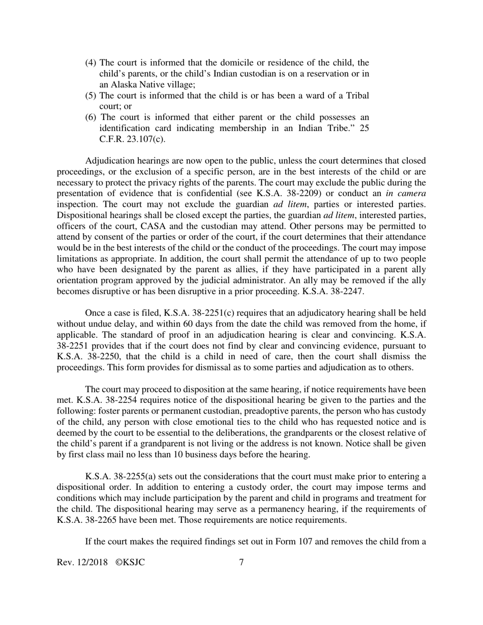 Form 141.1 Journal Entry and Orders of Adjudication and Disposition - Kansas, Page 7