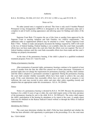 Form 221.3 Indian Child Welfare Act Permanency Hearing Order for Child in Need of Care Post-termination for Another Planned Permanent Living Arrangement - Kansas, Page 7