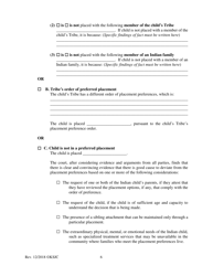 Form 220 Indian Child Welfare Act Finding the Unfitness and Order Terminating Parental Rights or Appointing Permanent Custodian - Kansas, Page 6