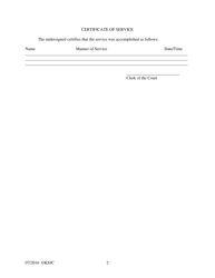 Form 363.1 Notice to Juvenile of Hearing on the Stay of Execution of the Adult Sentence - Kansas, Page 2