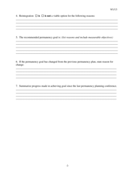 Form 360 Permanency Plan - Kansas, Page 2