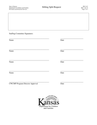 Form PPS5147 sibling Split Request - Kansas, Page 3