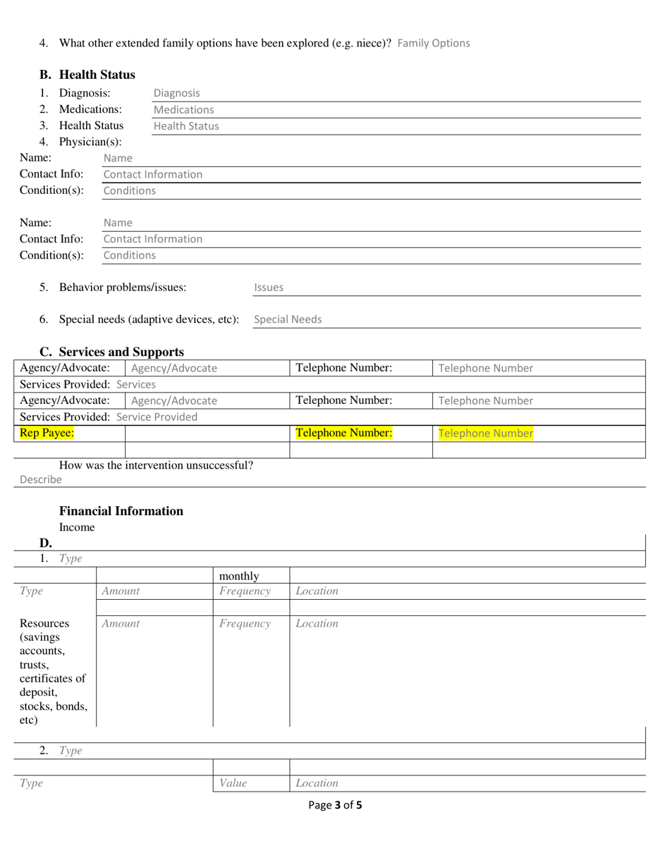 Form PPS10600A Adult Guardianship / Conservatorship Referral / Notification - Kansas, Page 3