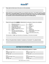 Form CG Schedule A Charity Fundraising Event or Special Limited Charity Fundraising Event License Application - Kentucky, Page 2