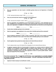 Form CG-EXEMPT Organization Grossing Under $25,000 Application for Exemption - Kentucky, Page 3
