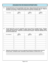 Form CG-EXEMPT Organization Grossing Under $25,000 Application for Exemption - Kentucky, Page 4