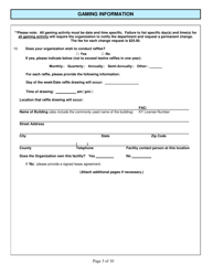 Form CG-SER Special Event Raffle License Application - Kentucky, Page 3