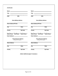 Form CG-SER Special Event Raffle License Application - Kentucky, Page 6