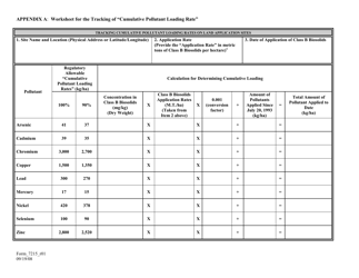 Form 7215 Sewage Sludge &amp; Biosolids Reporting Form for Class B Biosolids - Louisiana, Page 11