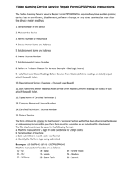 Instructions for Form DPSSP0040 Video Gaming Device Service/Repair Form - Louisiana, Page 2