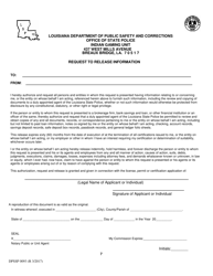 Form DPSSP0093 Indian Gaming Unit Individual State Certification Renewal Application - Louisiana, Page 10