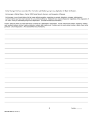 Form DPSSP0093 Indian Gaming Unit Individual State Certification Renewal Application - Louisiana, Page 7