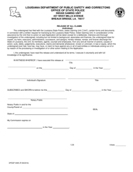 Form DPSSP0095 Part B Indian Gaming Unit Corporate Certification Application Individual Personal History - Louisiana, Page 15