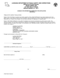 Form DPSSP0095 Part B Indian Gaming Unit Corporate Certification Application Individual Personal History - Louisiana, Page 18