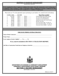 Section 3 Income Worksheet - Maine, Page 5