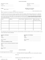 Form GS-006 &quot;Affidavit of Notice&quot; - Maine
