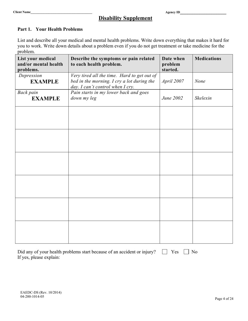 Form EAEDC-DS - Fill Out, Sign Online and Download Printable PDF ...