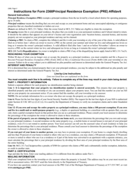Form 2368 Principal Residence Exemption (Pre) Affidavit - Michigan, Page 2