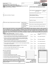 Form L-4175 (632) &quot;Personal Property Statement&quot; - Michigan